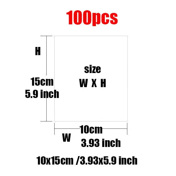 10/100 pcs Heat shrinkable film baby shoe bag transparent sealing film dustproof anti-oxidation hot shrink film home storage bag