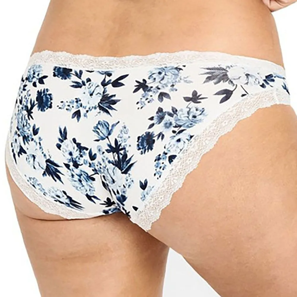 6 x Womens Jockey Parisienne Vintage Bikini Underwear Briefs Primrose Navy