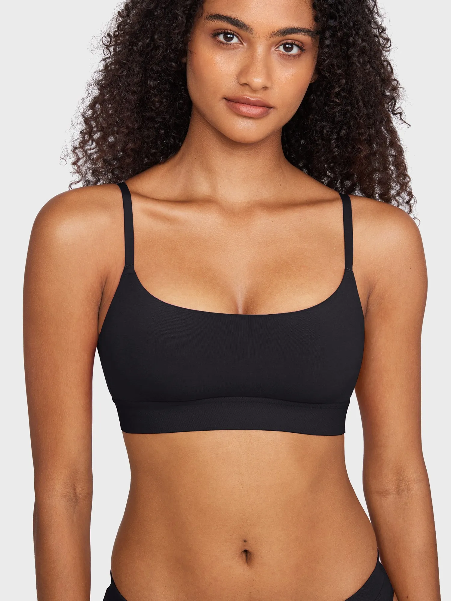 Basic Cotton Scoop Bralette