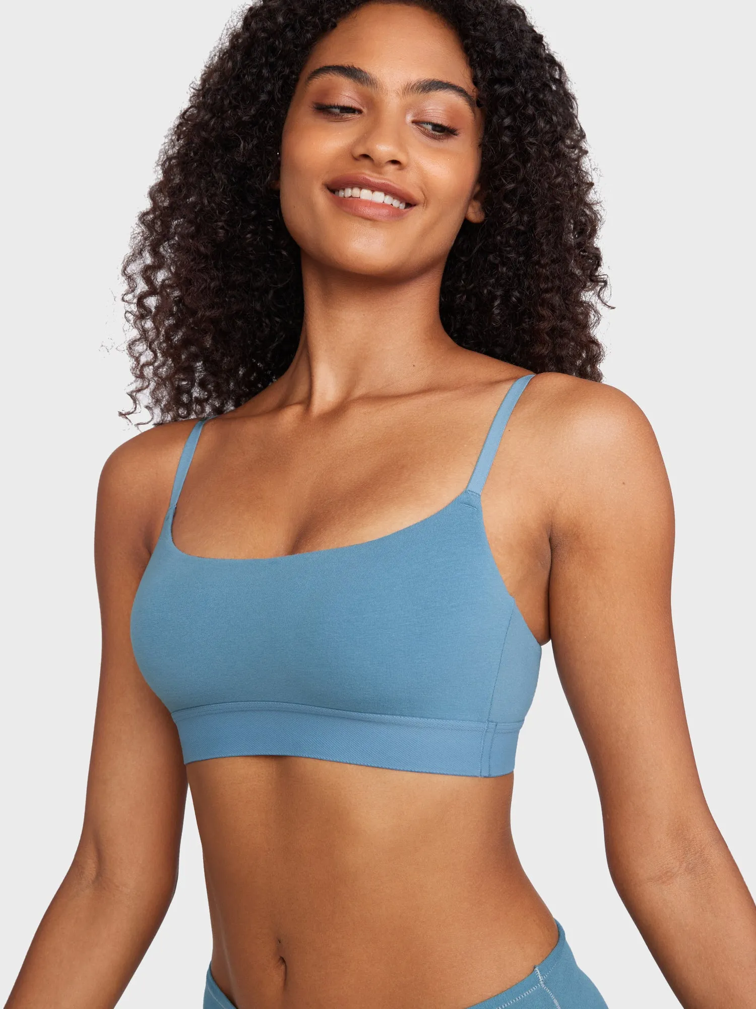 Basic Cotton Scoop Bralette