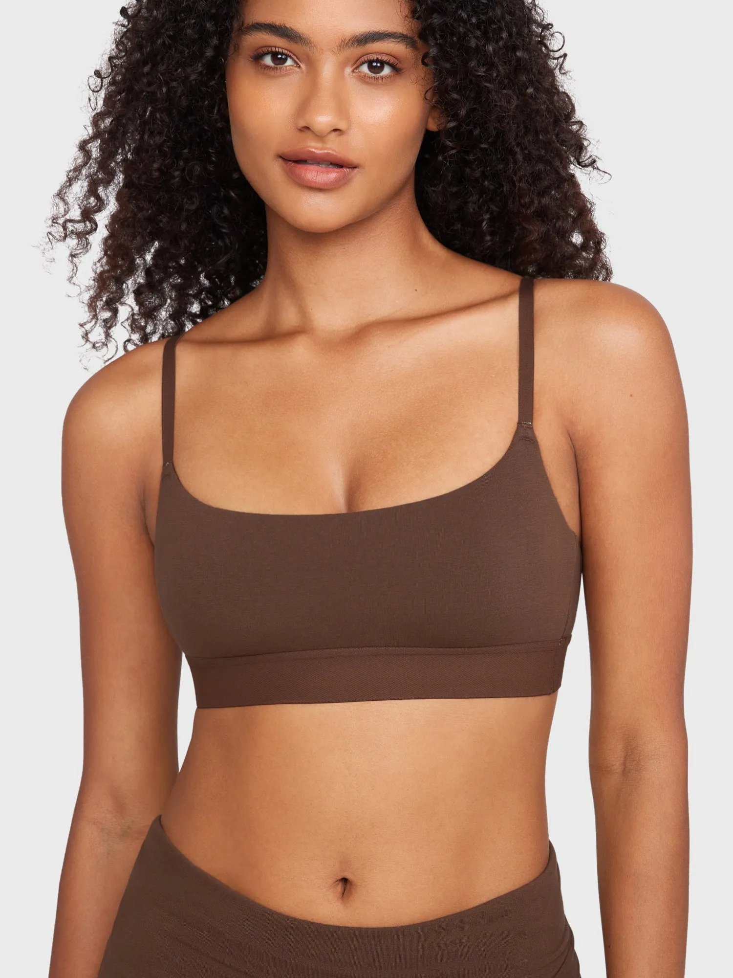 Basic Cotton Scoop Bralette