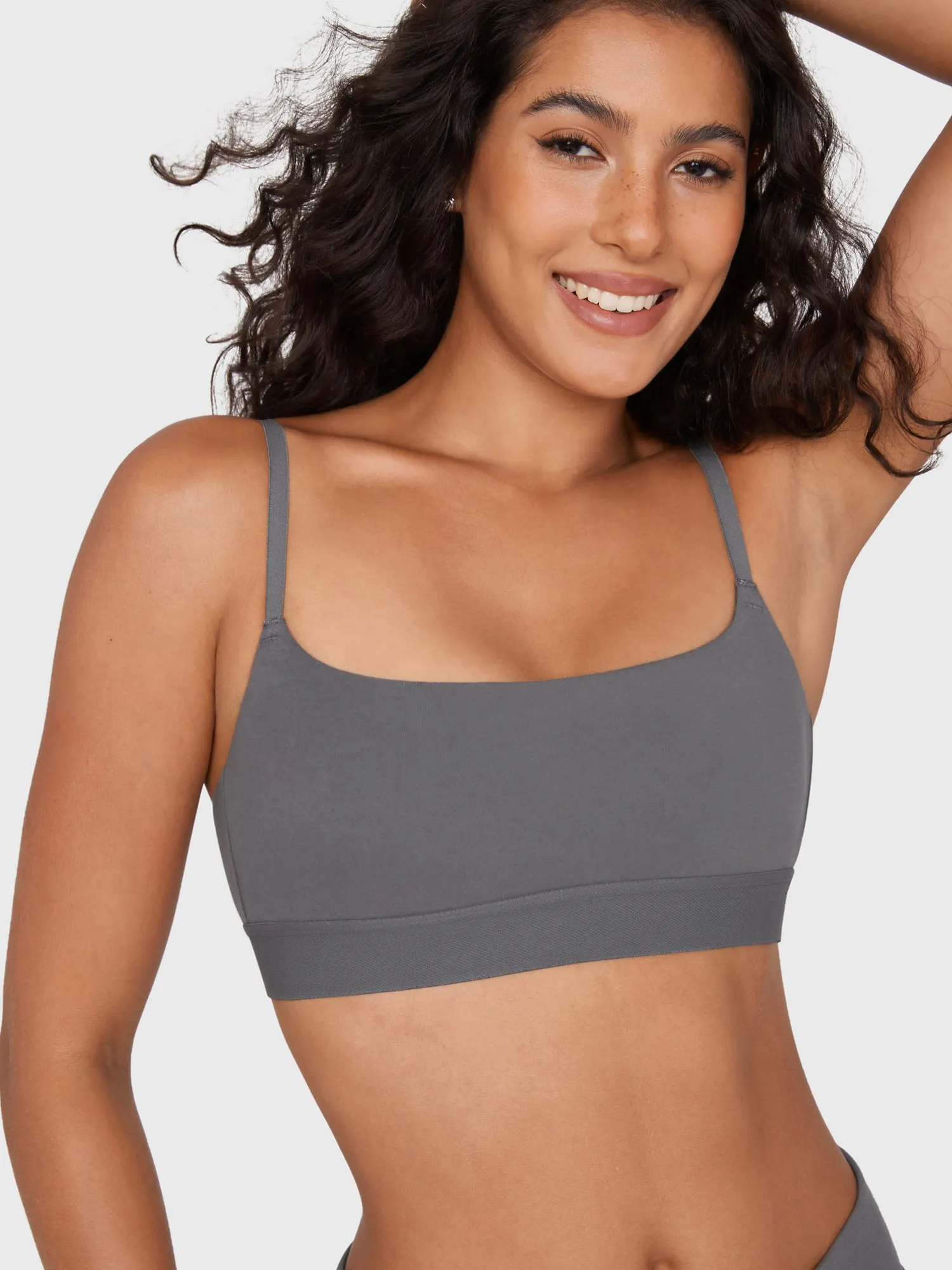 Basic Cotton Scoop Bralette