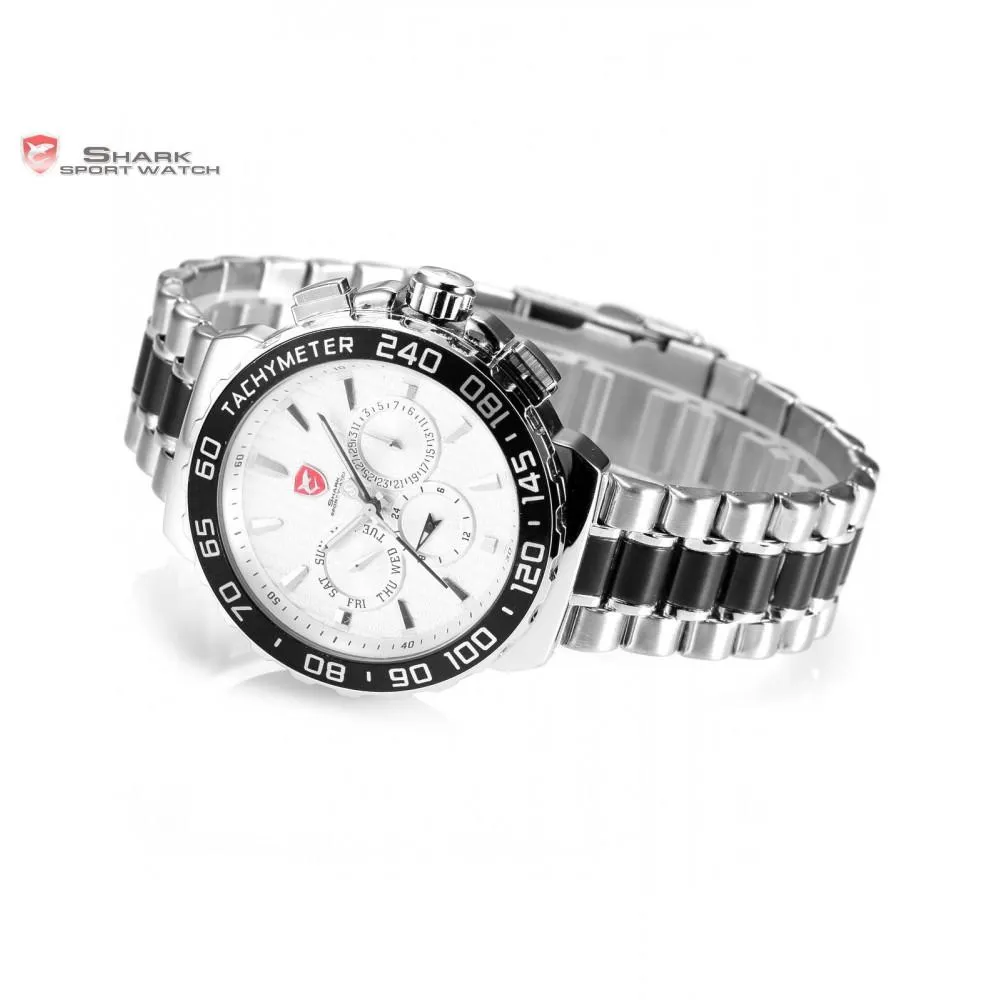 BLACKNOSE Shark Sport Watch Silver/White SW 381