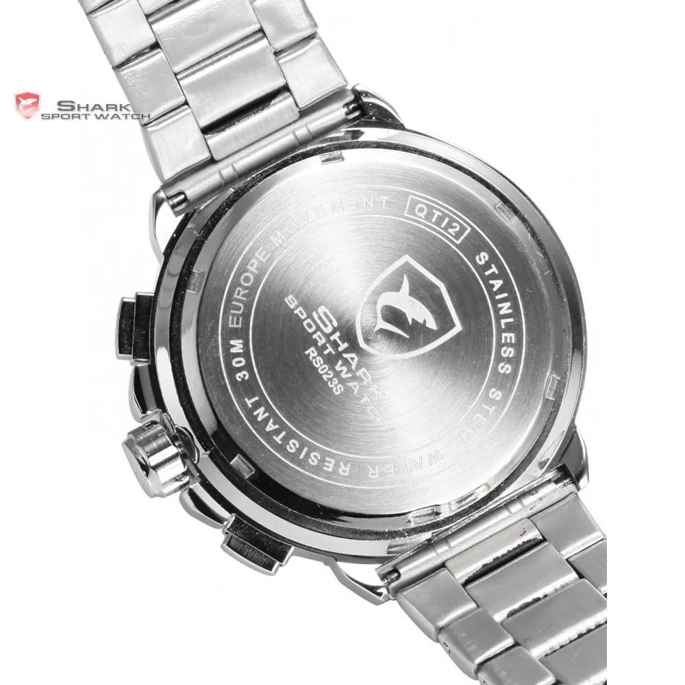 BLACKNOSE Shark Sport Watch Silver/White SW 381