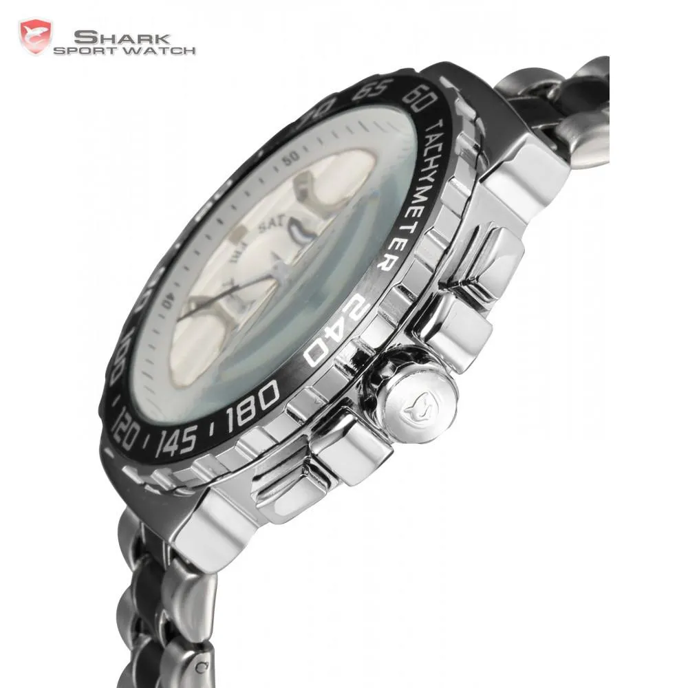 BLACKNOSE Shark Sport Watch Silver/White SW 381