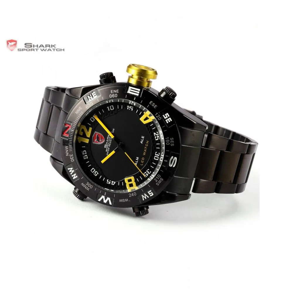 BULLHEAD Shark Sport Watch Black/Yellow SW 099