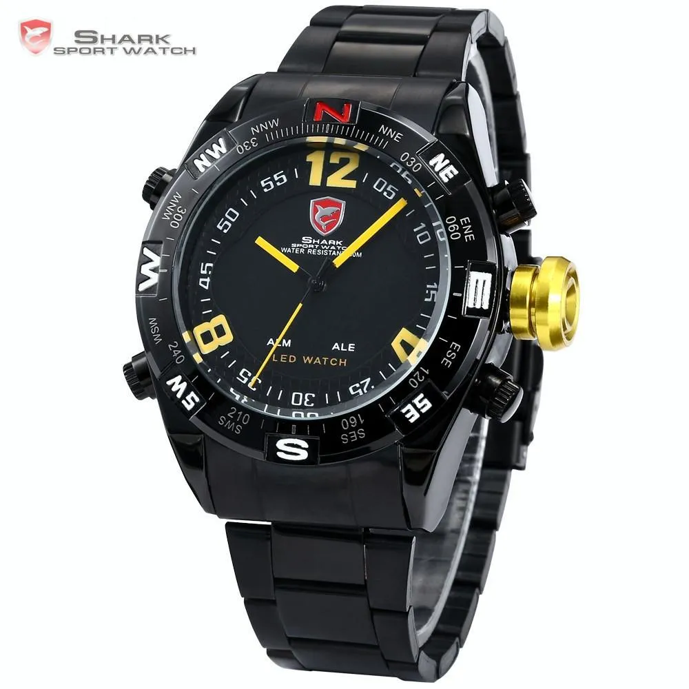 BULLHEAD Shark Sport Watch Black/Yellow SW 099