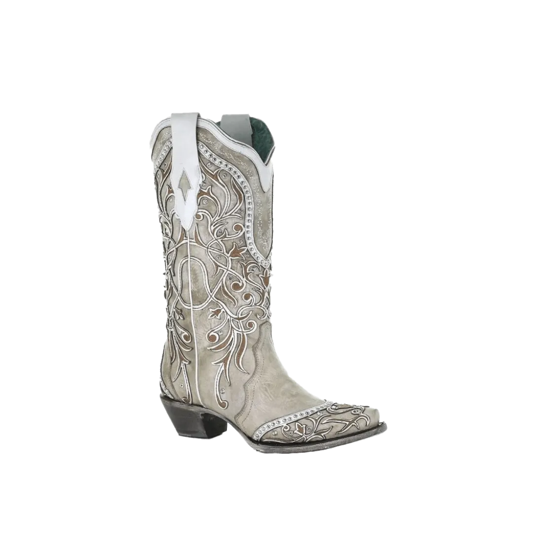 Corral Boots Women's Black Overlay Embroidered Boot