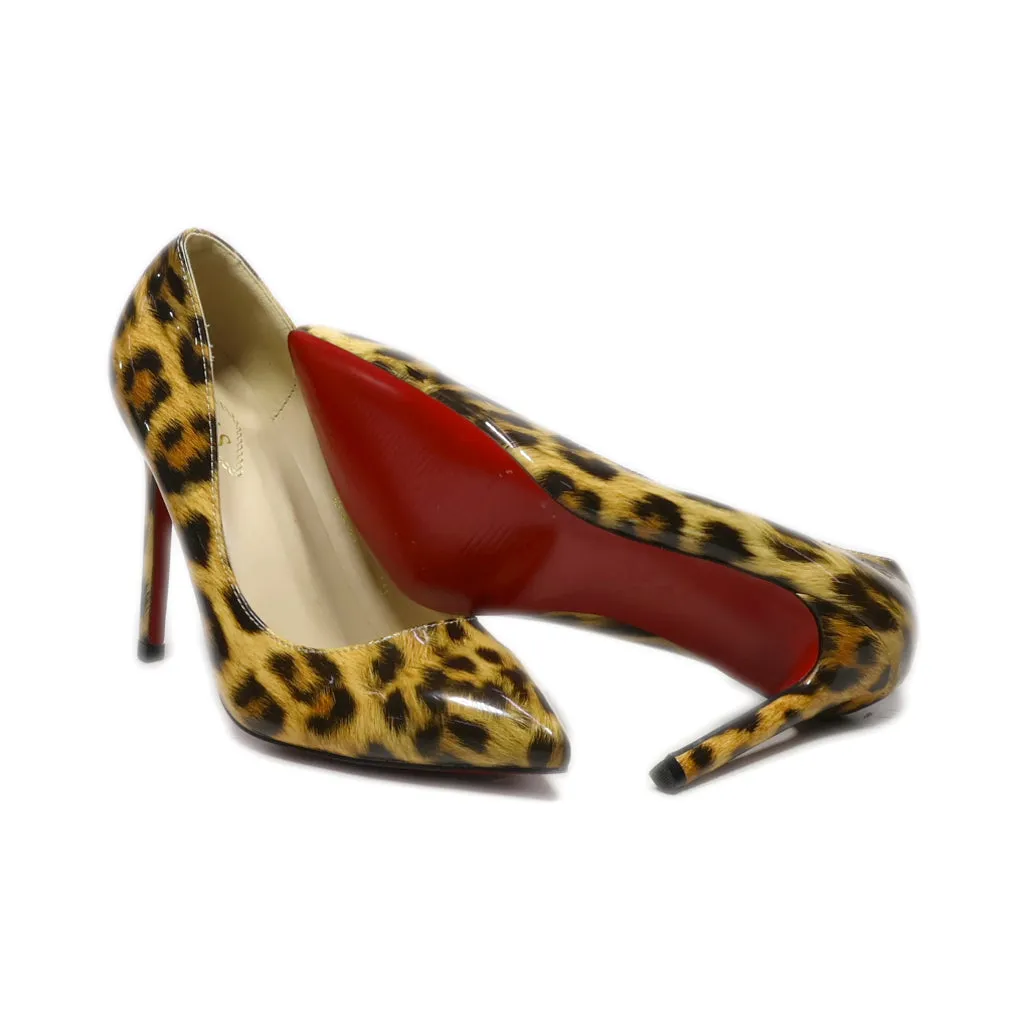 Eks High-Heel Shoes Leather Brown Colour For Women