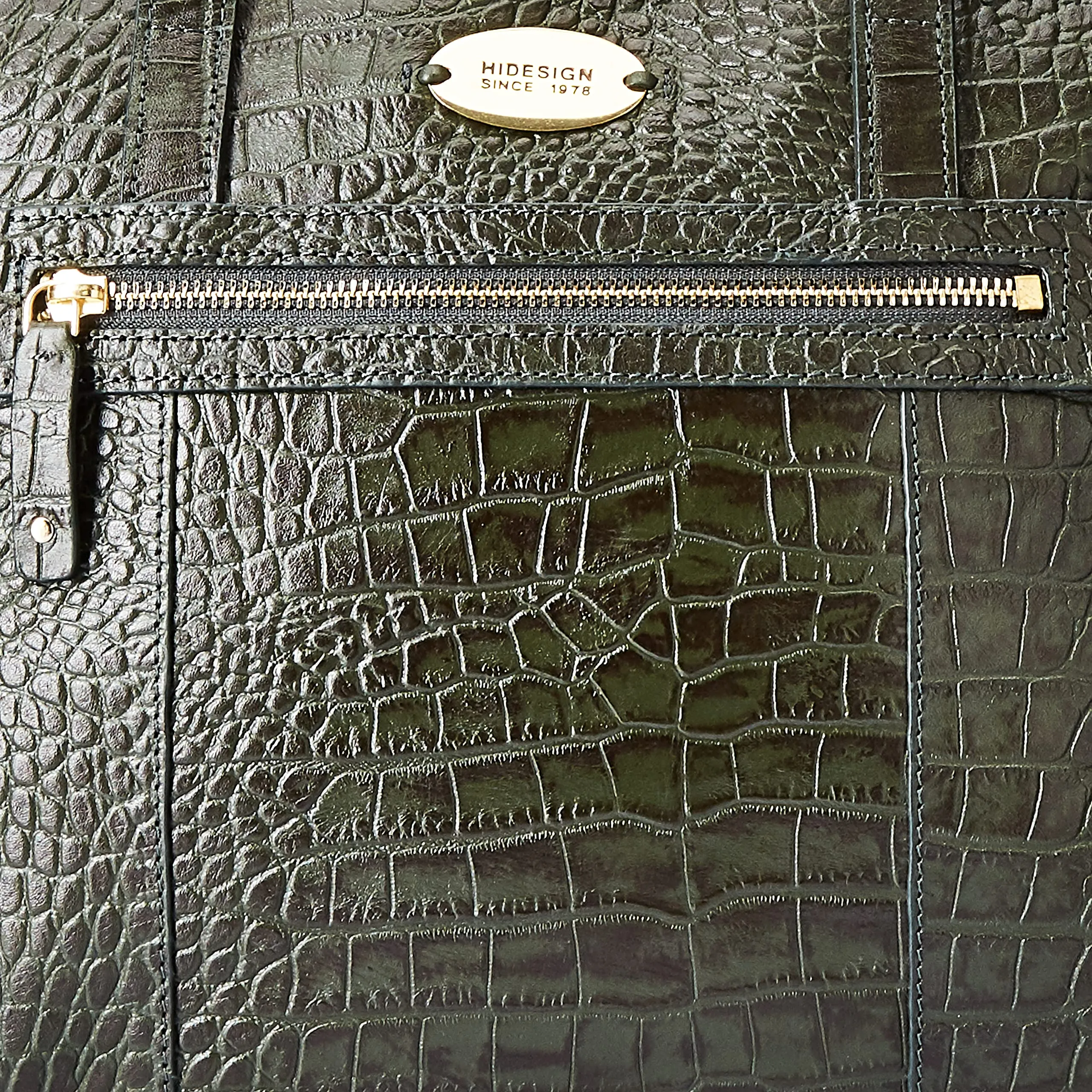 Hidesign womens WHITNEY III Large Emerald Tote Bag
