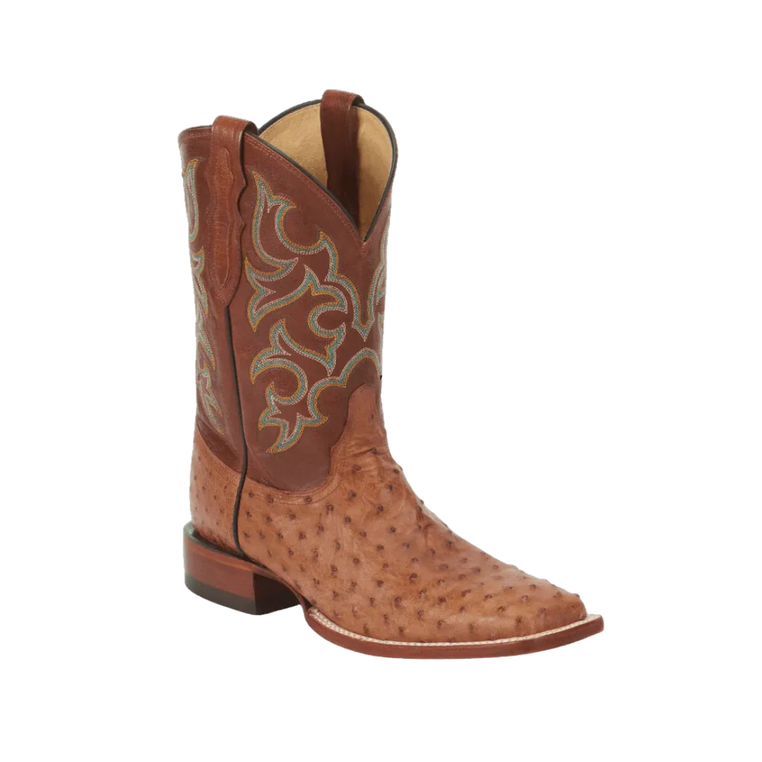 Justin Boot Men's Truman Ostrich Square Toe Boot