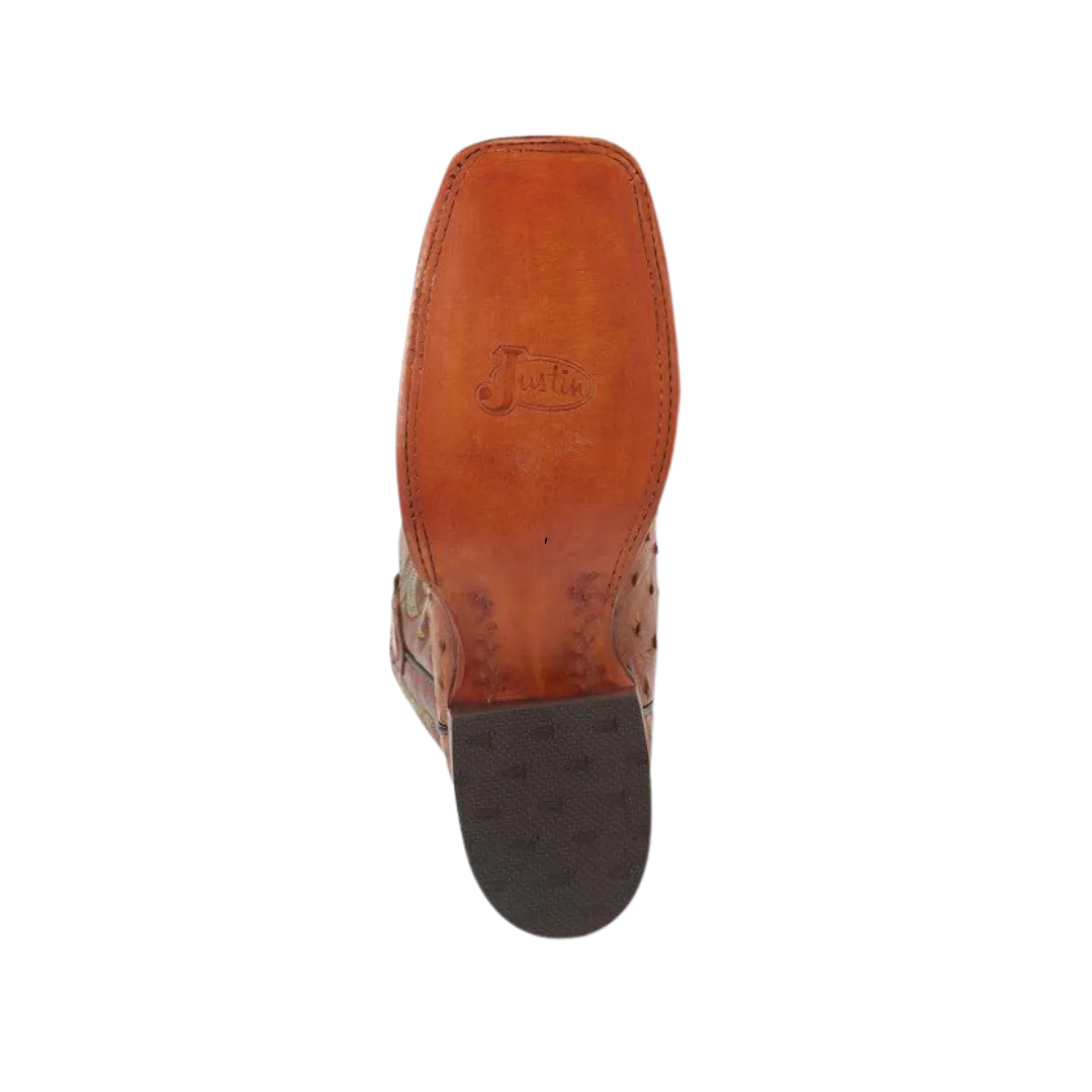 Justin Boot Men's Truman Ostrich Square Toe Boot