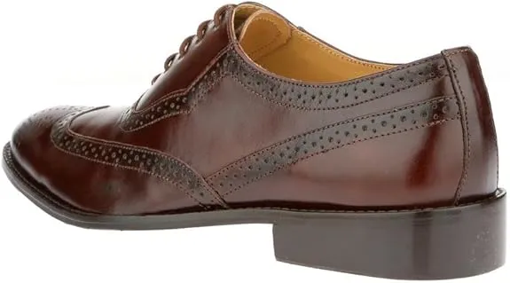 Libertyzon Men's Brown Wingtip Oxford Dress Size 7.5 Pair Of Shoes