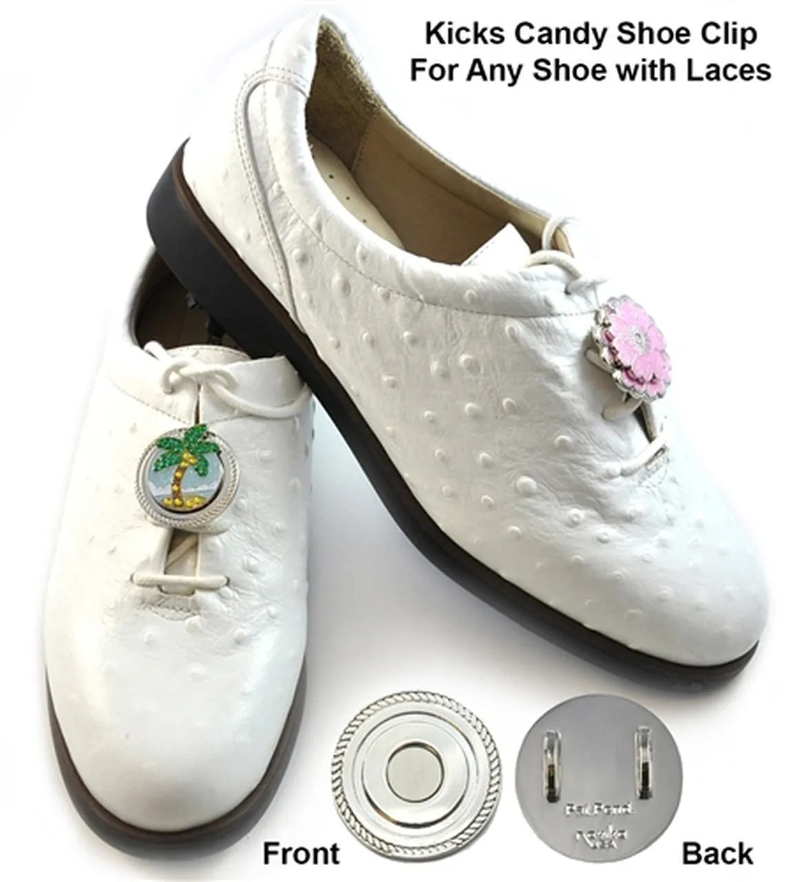 Navika: Magnetic Crystals Kicks Candy Shoe Ball Marker - US Flag Round