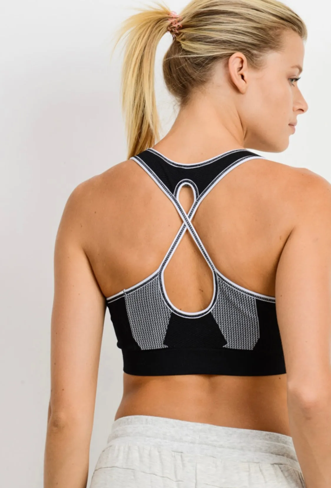 Seamless Overlay Strap Back Sports