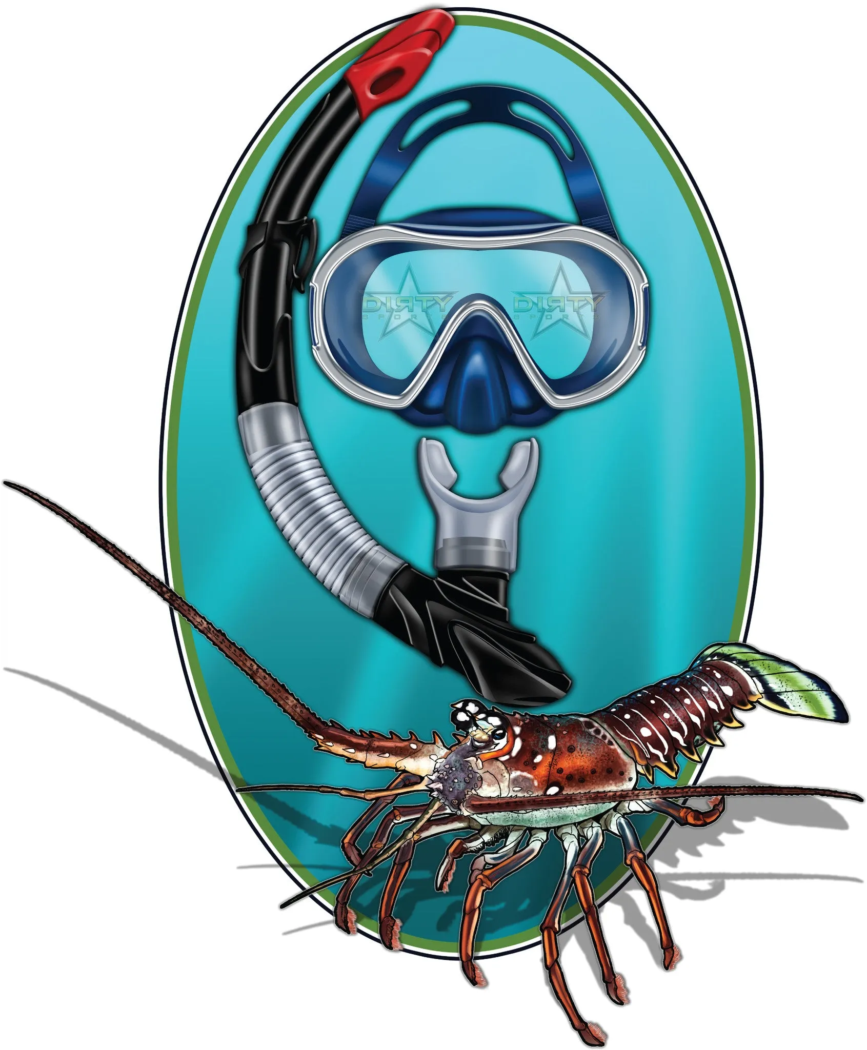 Spiny Lobster - Short Sleeve Polyester Shirt