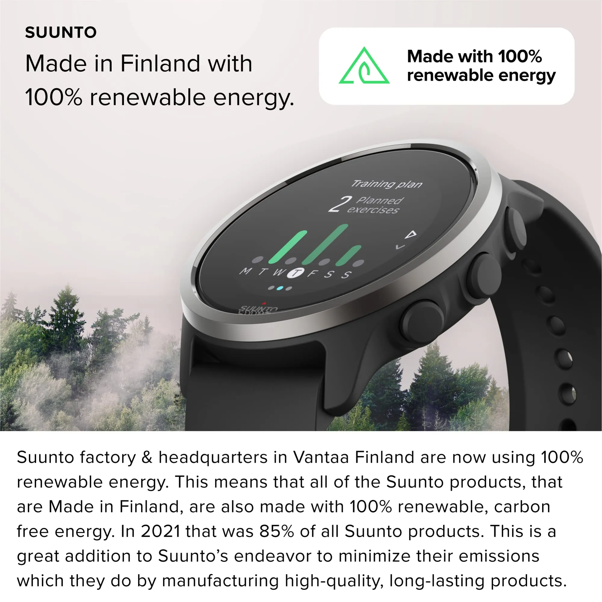 SUUNTO 5 Peak  Compact GPS Sports Watch with Long Battery Life and Route Navigation