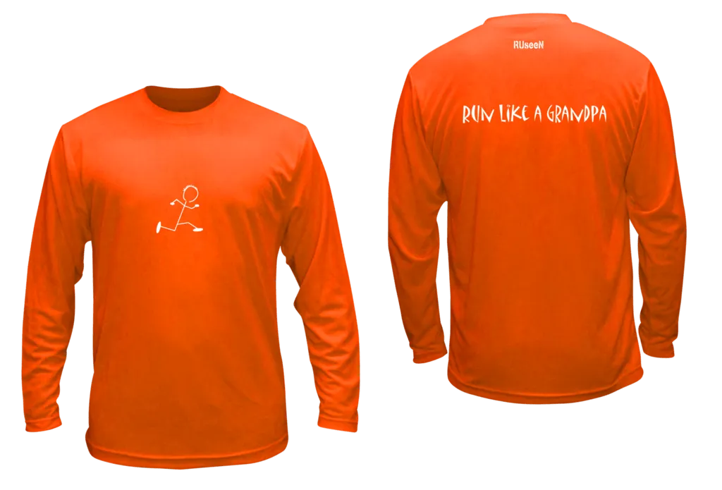 Unisex Reflective Long Sleeve - Run Like a Grandpa
