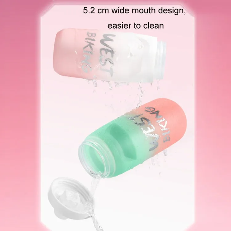 WEST BIKING 750ML Bicycle Water Bottle Portable Outdoor Cycling Water Cup, Color: Blue Gradient
