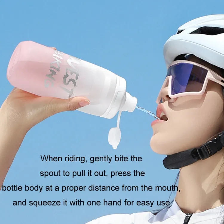 WEST BIKING 750ML Bicycle Water Bottle Portable Outdoor Cycling Water Cup, Color: Blue Gradient