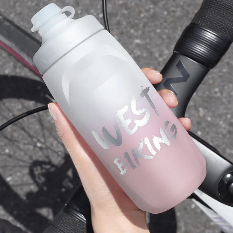 WEST BIKING 750ML Bicycle Water Bottle Portable Outdoor Cycling Water Cup, Color: Blue Gradient